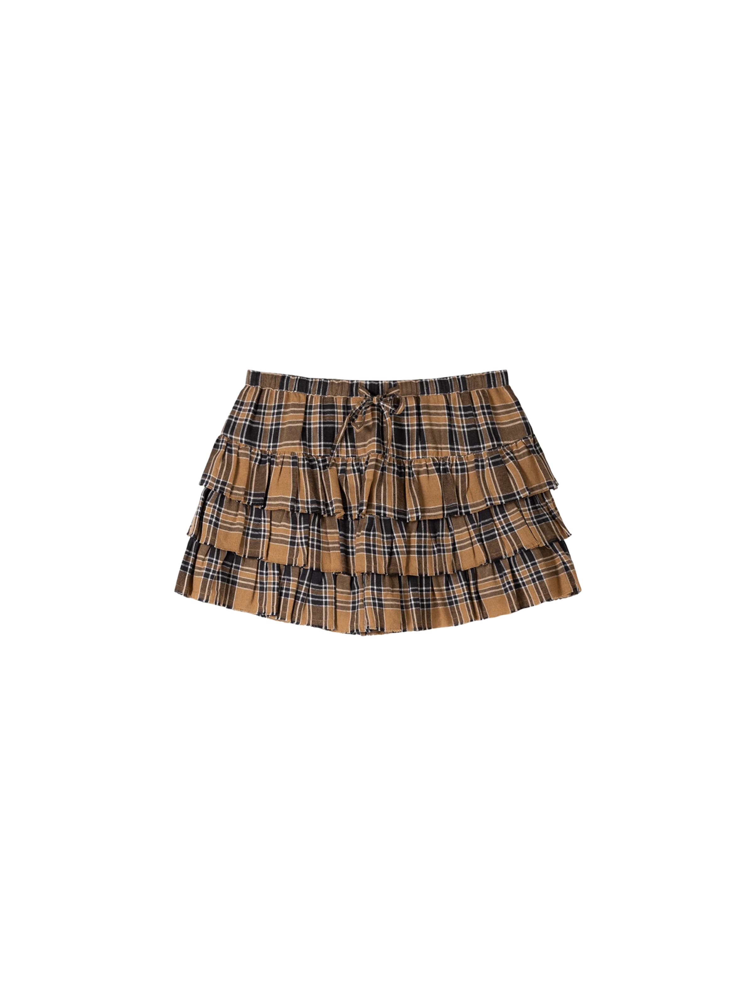 Jupe Bershka en marron : devant