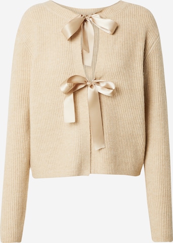PIECES Вязаная кофта 'PCRILLY' в Бежевый: спереди