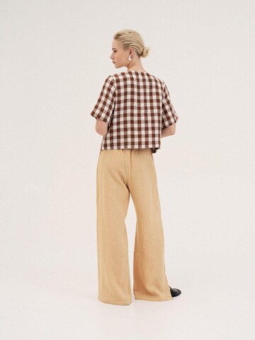 AmourLinen Blouse 'Maeve' in Brown