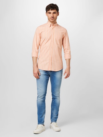 BOSS - Regular Fit Camisa 'Rickert' em laranja
