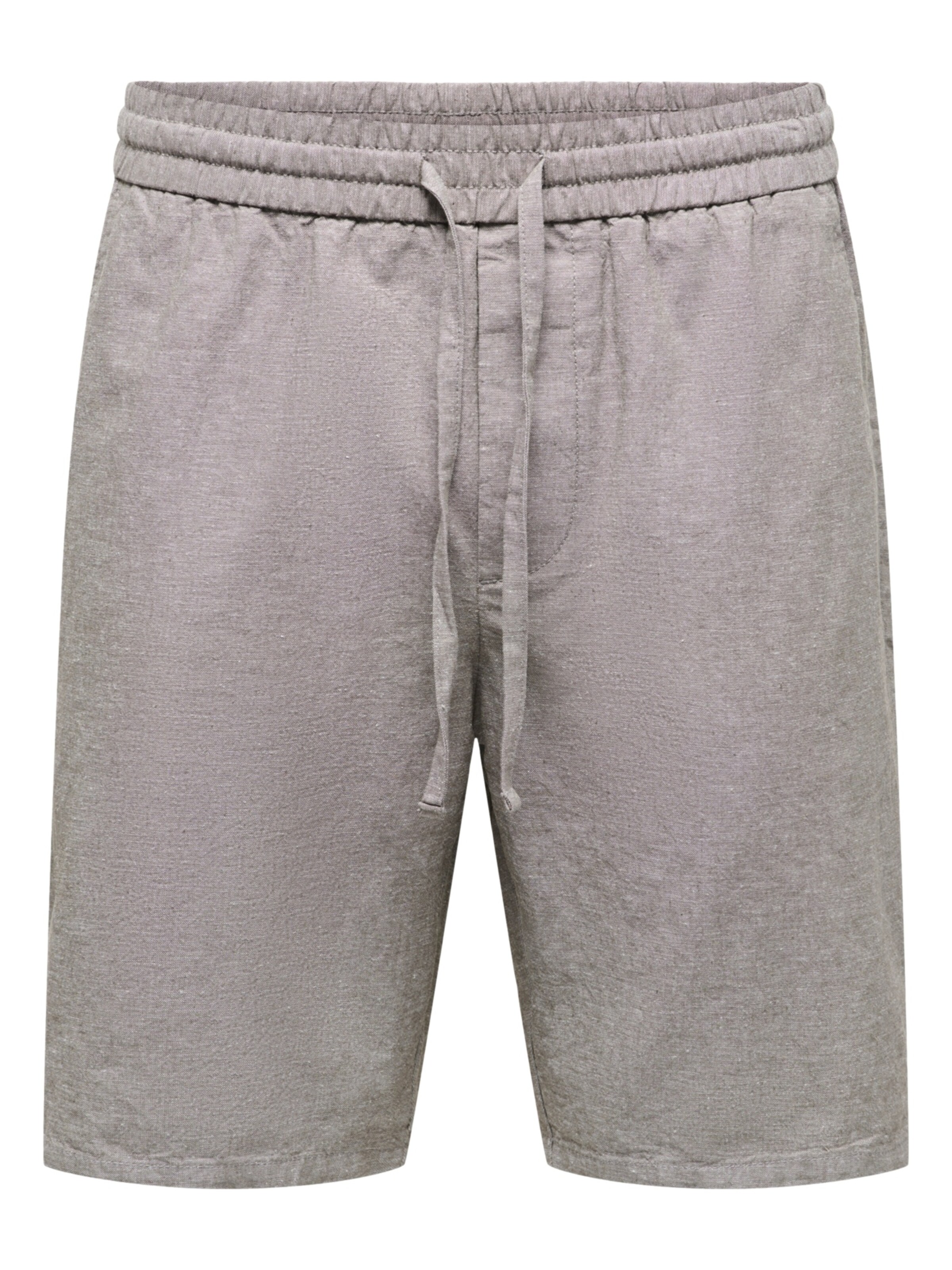 Only & Sons Regular Trousers 'Linus 0007' in Grey: front