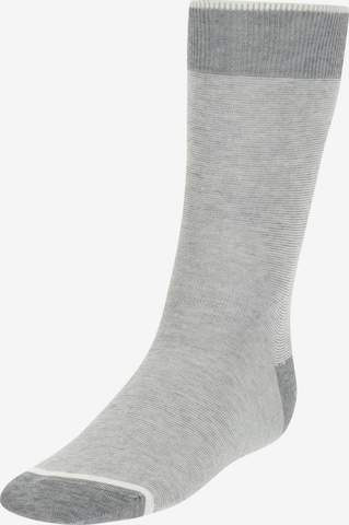 Chaussettes Boggi Milano en gris : devant