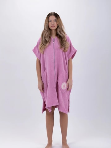 Pacifique Sud Athletic Robe 'Surf Rosa' in Pink: front