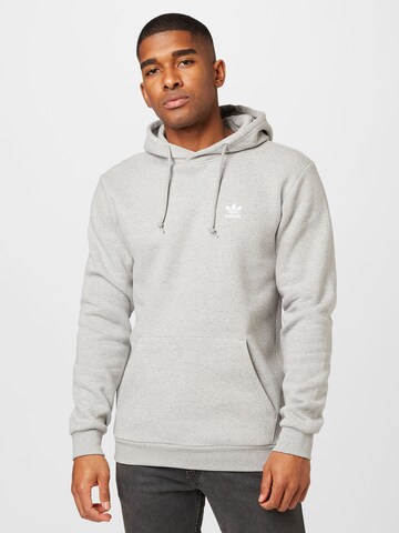 ADIDAS ORIGINALS Sweatshirt 'Trefoil Essentials' in Grey: front