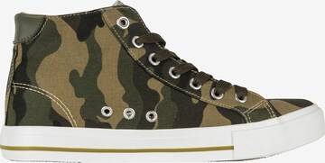 Urban Classics High-Top Sneakers in Green