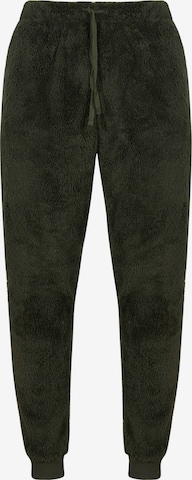 Loungeable Tapered Pyjamahose in Grün: Vorderseite