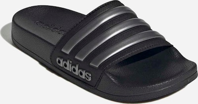 ADIDAS PERFORMANCE Badeschuh 'ADILETTE' in schwarz / silber, Produktansicht