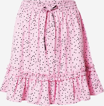 Tommy Jeans Nederdel 'Ruffle' i pink: forside