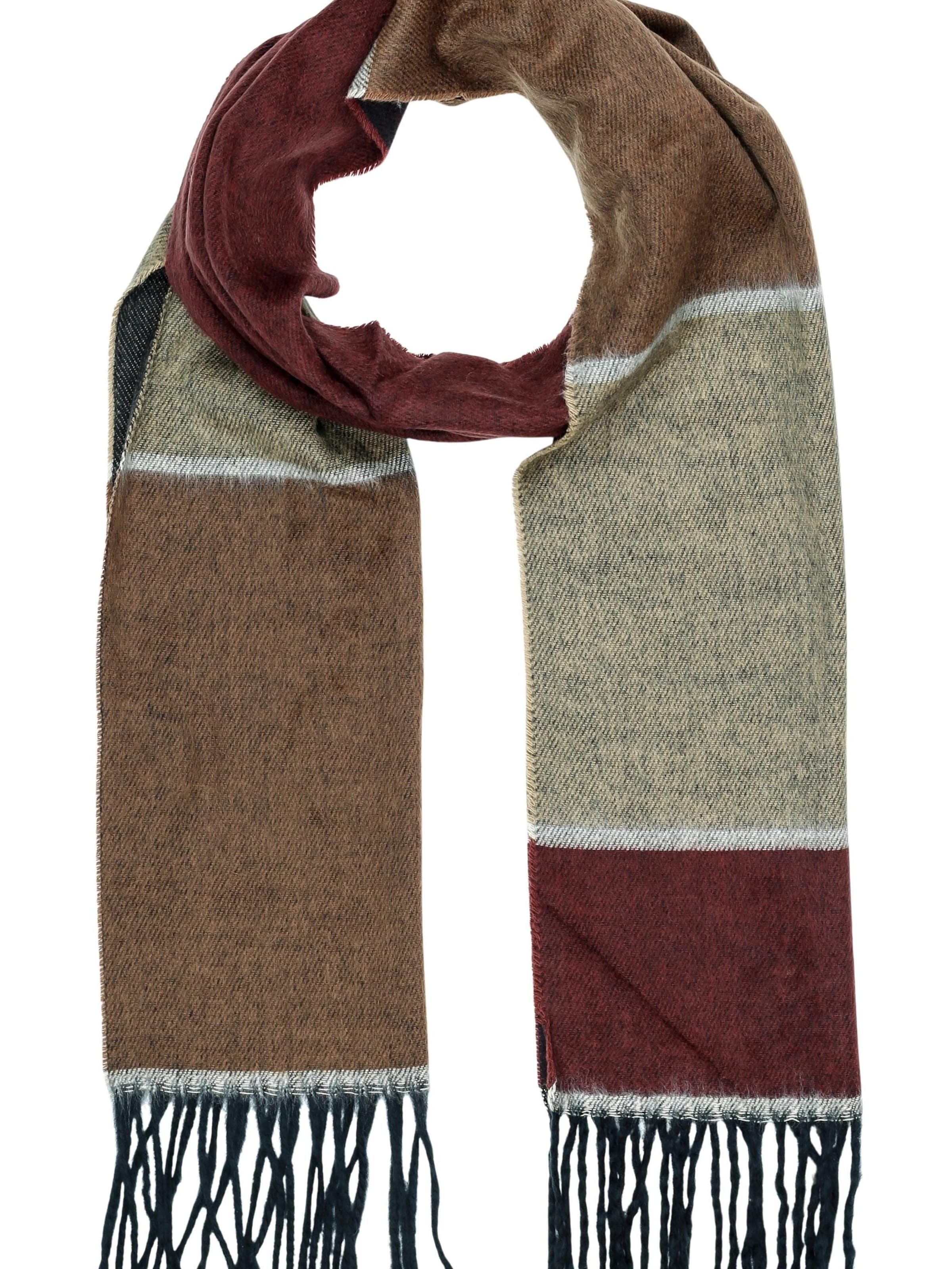 COLLEZIONE ALESSANDRO Schal 'Profession'‌‌‌ in braun, Produktansicht