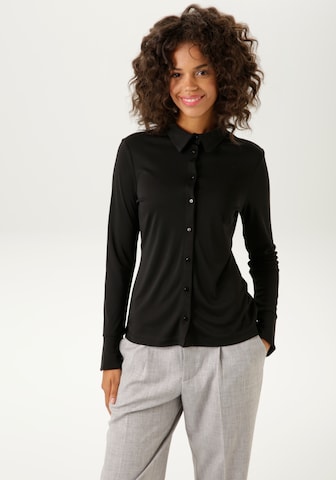 Aniston CASUAL Bluse in Schwarz: predná strana