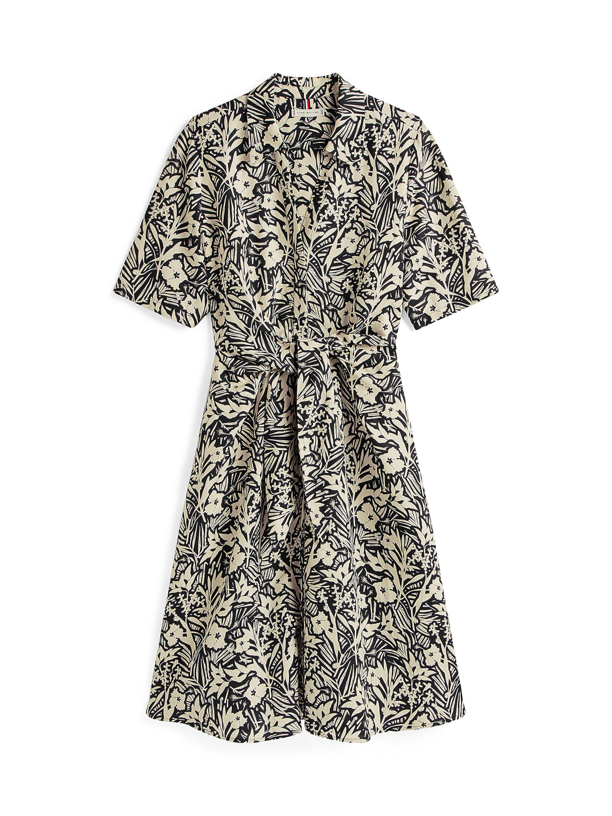 TOMMY HILFIGER Blousejurk in Zwart: voorkant