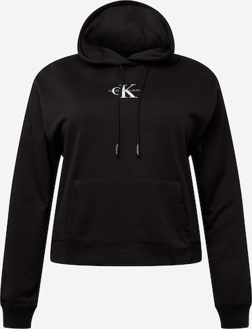 Calvin Klein Jeans Curve Sweatshirt in Black: front