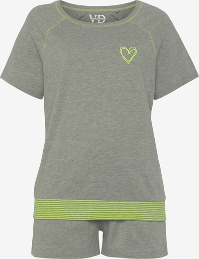 VIVANCE Shorty in mottled grey / Lime, Item view