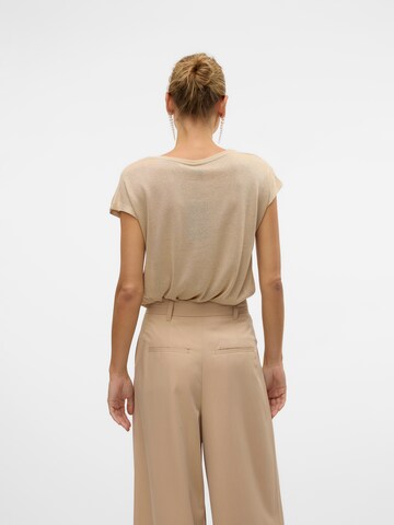 VERO MODA T-Shirt 'VMSARAH AVA' in Beige