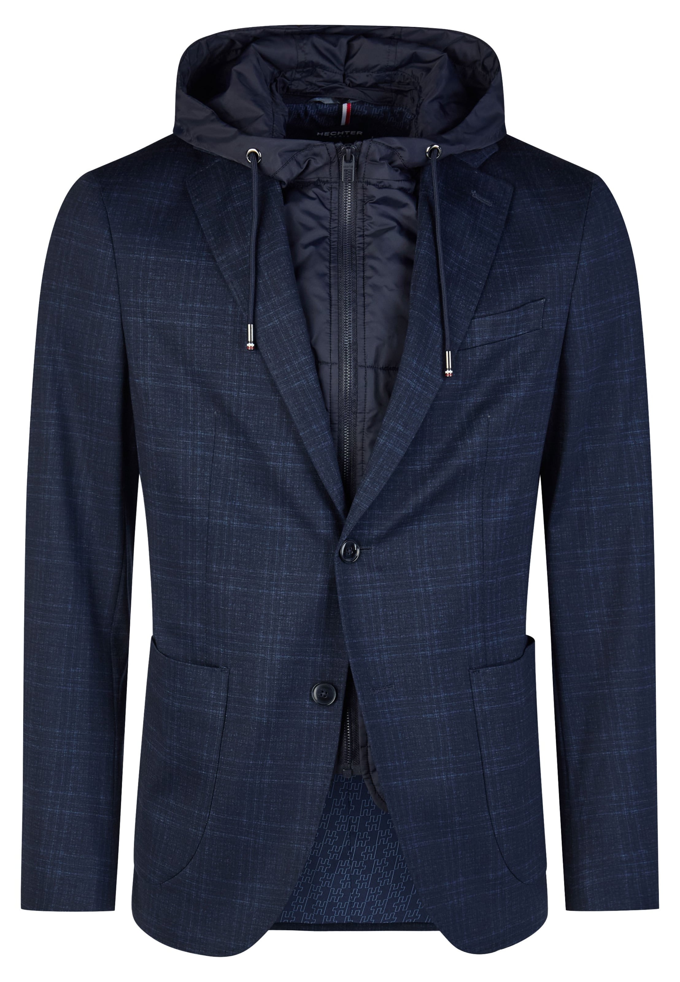 HECHTER PARIS Regular Fit Sakko 'Modern Fit' in Blau: Vorderseite