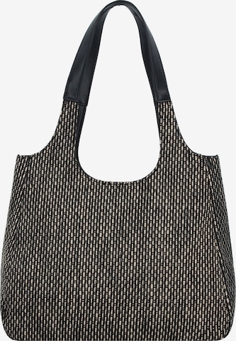 TOM TAILOR DENIM Schoudertas 'Leana' in Zwart: voorkant