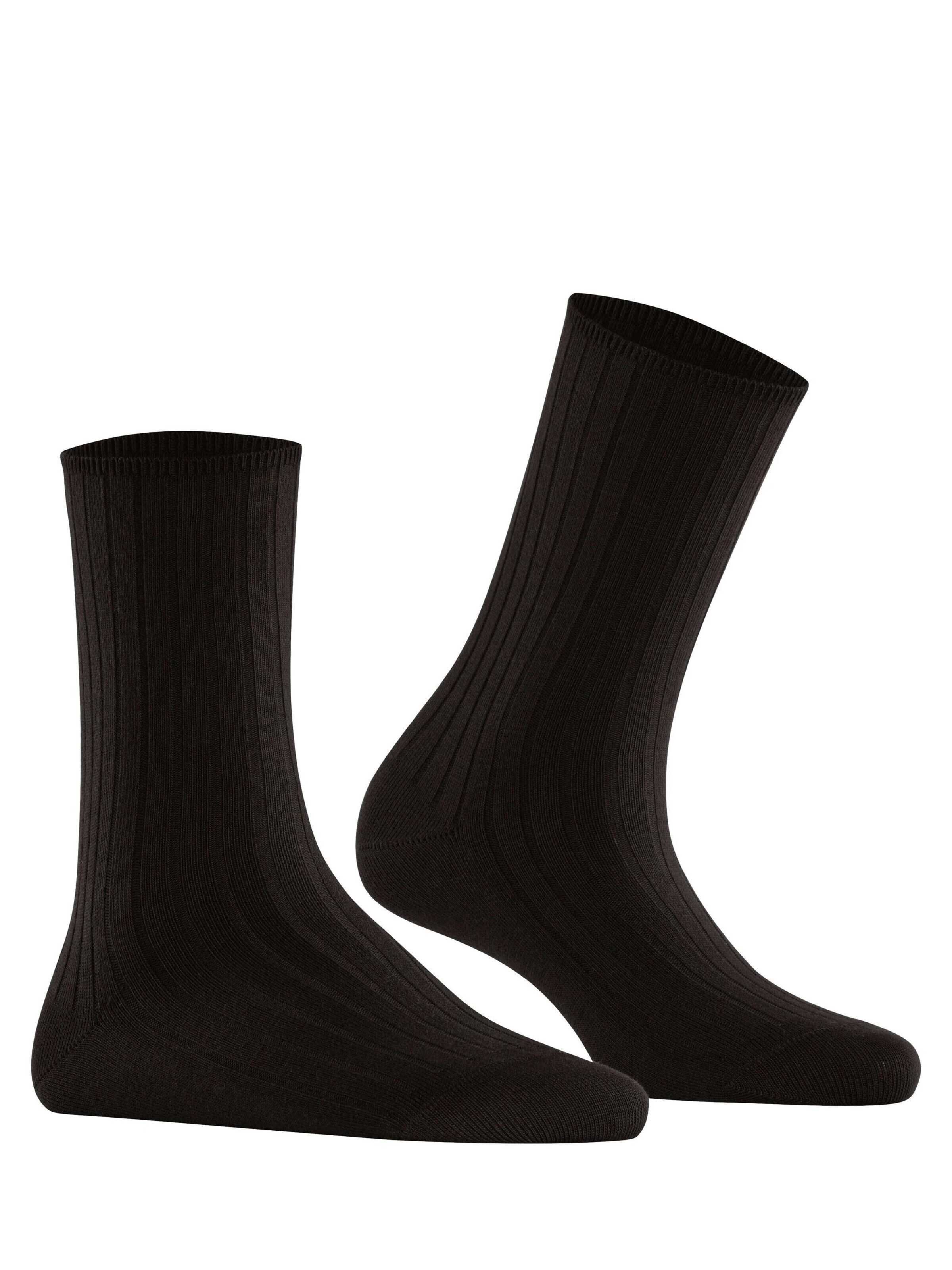FALKE Socken 'Cotton Rib'‌‌ in Braun