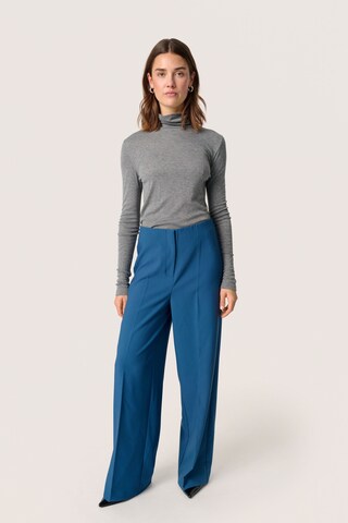 Wide Leg Pantalon à plis 'Corinne' SOAKED IN LUXURY en bleu