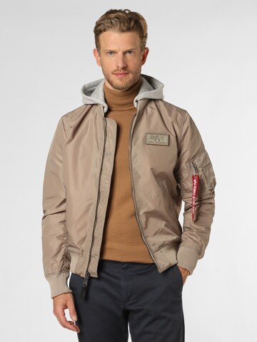 ALPHA INDUSTRIES Between-season jacket in Grey: front