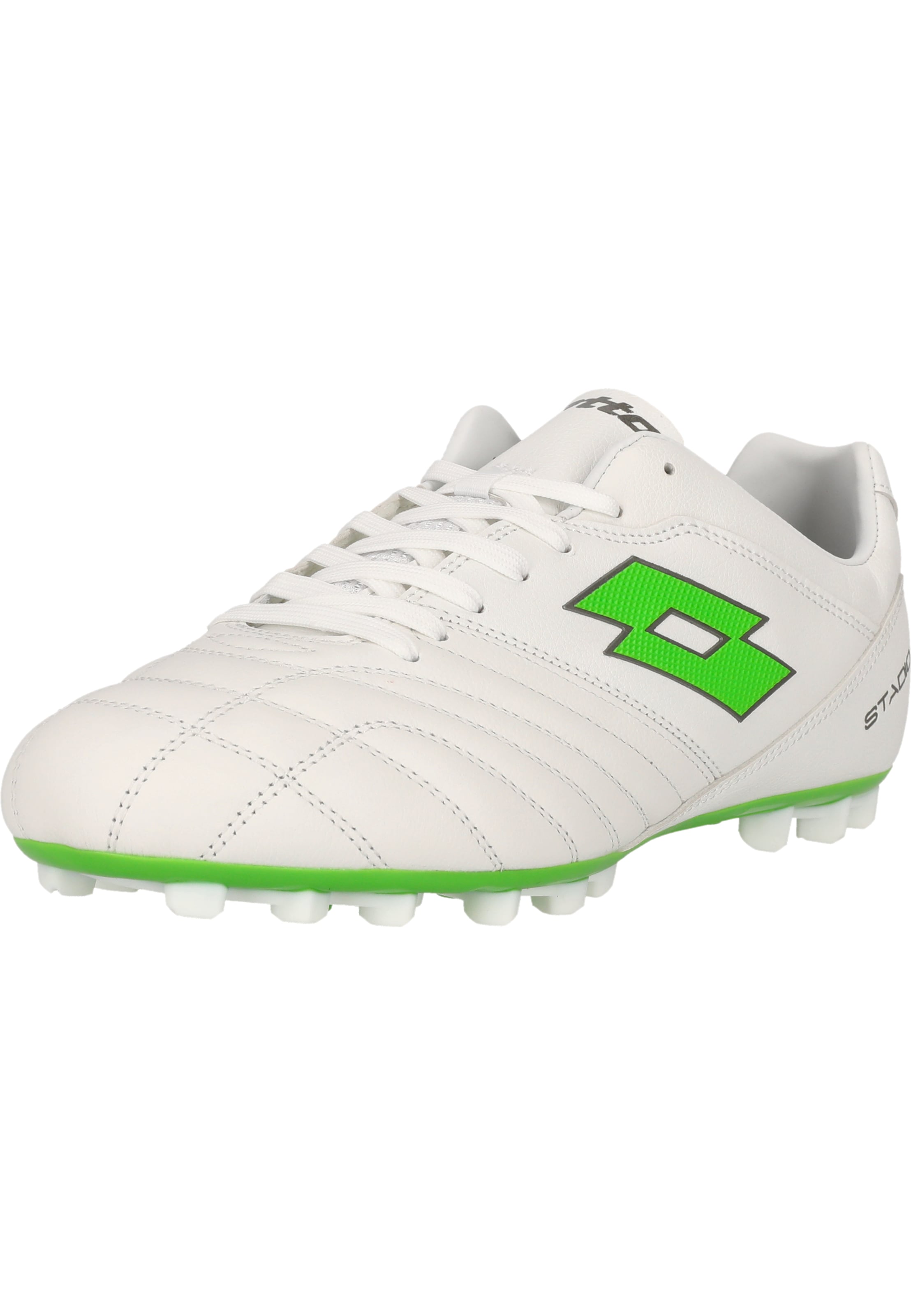 LOTTO Soccer Cleats 'Stadio 300 III' in White: front