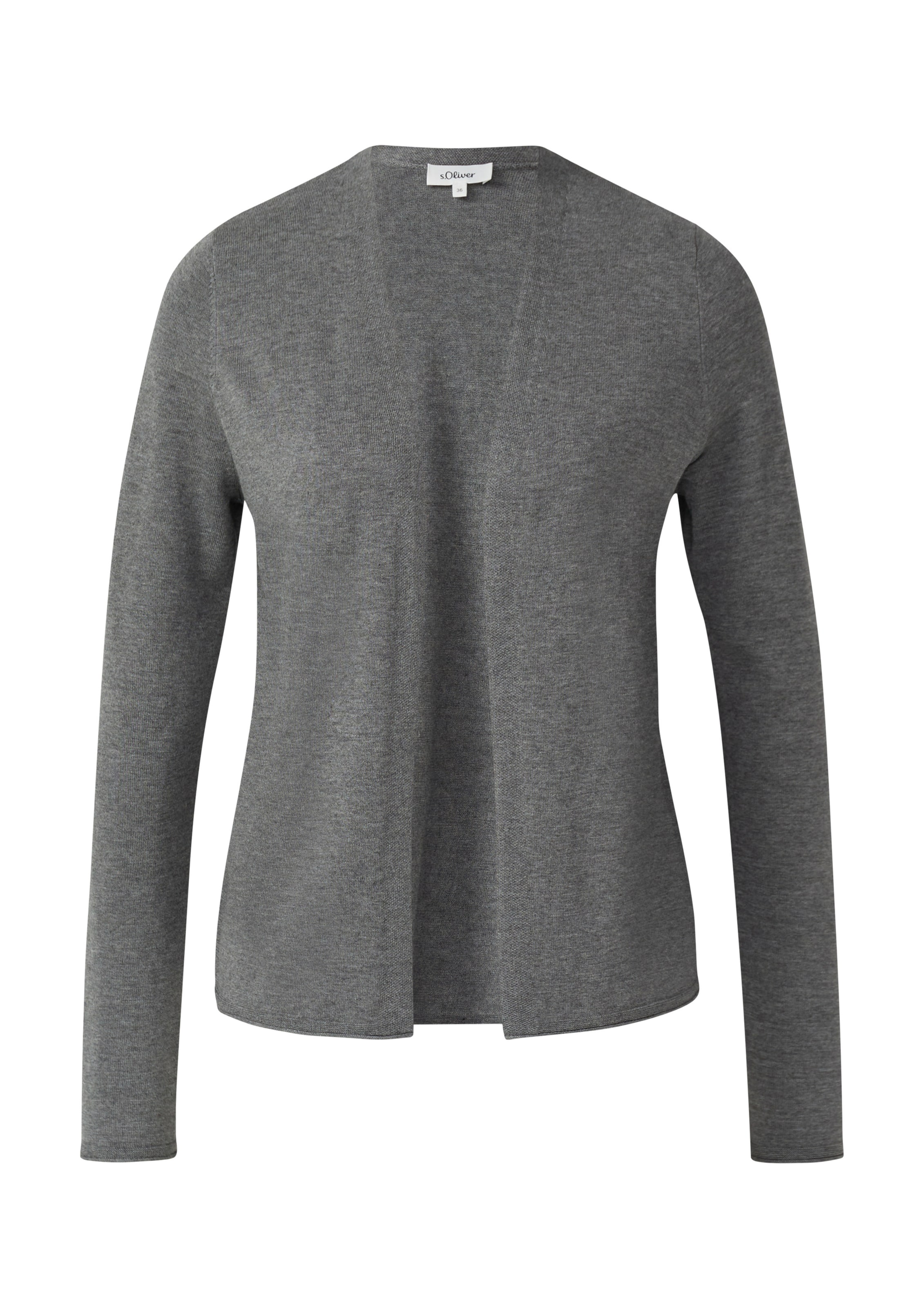 pelēks s.Oliver Adīta jaka: no priekšpuses