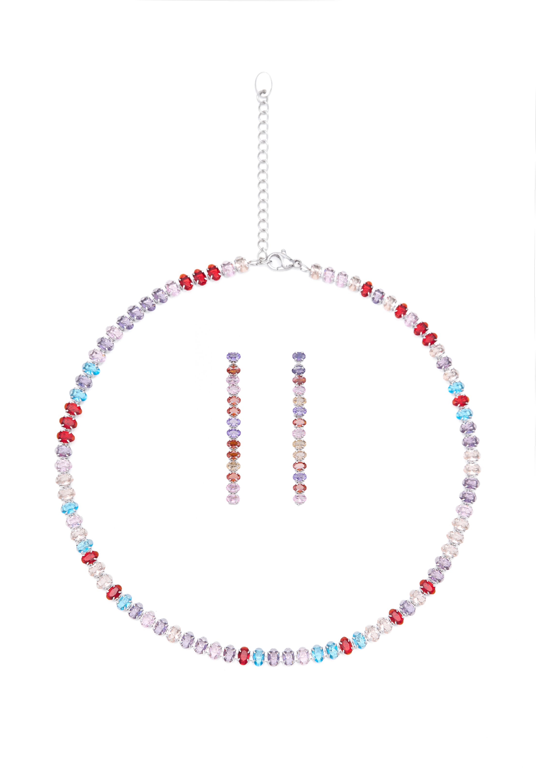 MYMO - Conjunto de joyería en Mezcla de colores: frente