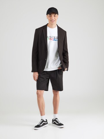 Bluză de molton de la Carlo Colucci pe alb