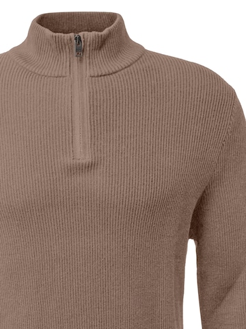 s.Oliver Pullover 'Basic'‌‌‌‌‌‌ in Braun
