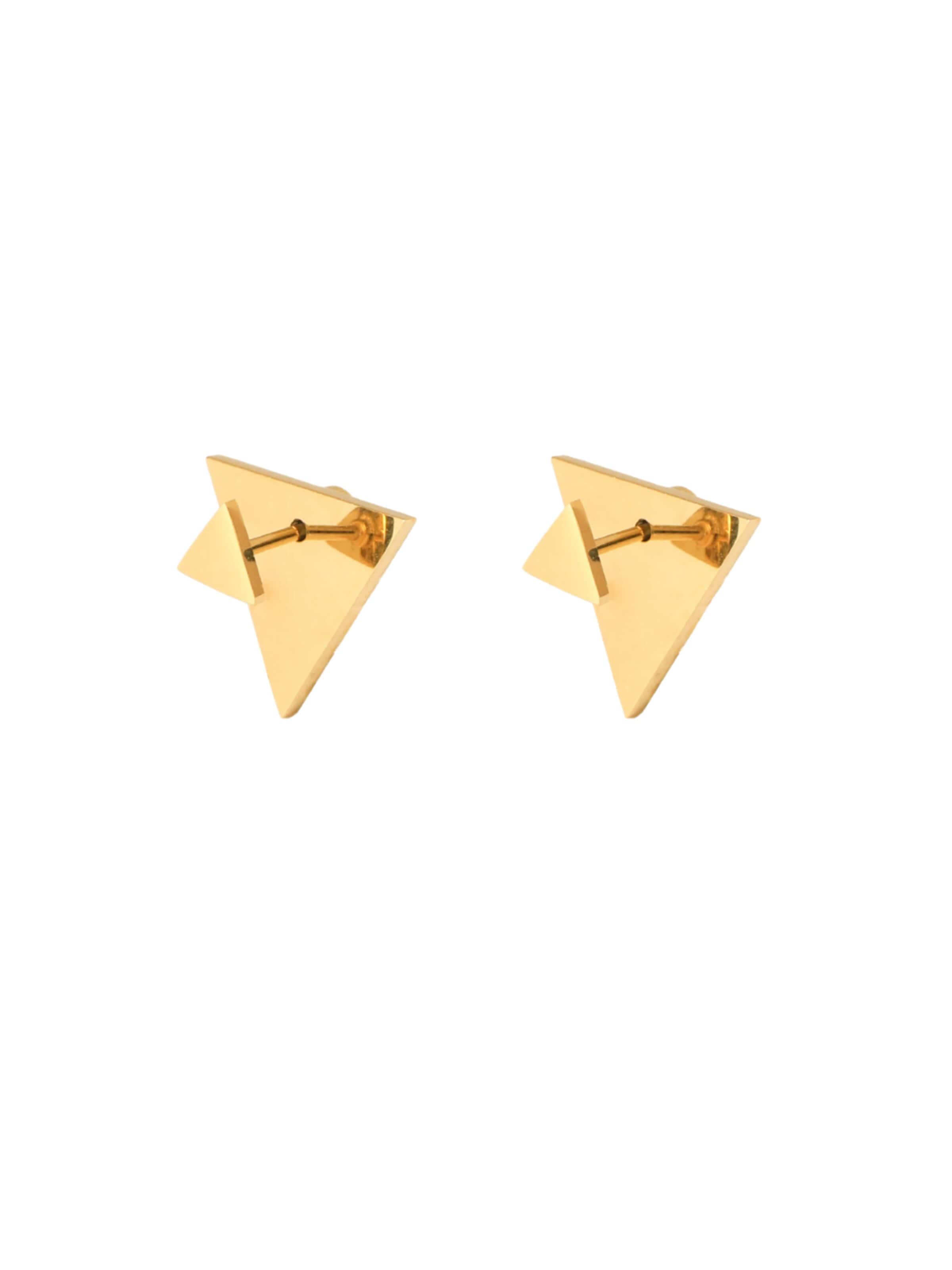 Divé Jewellery Earrings 'Revolve Arrow' in Gold: front