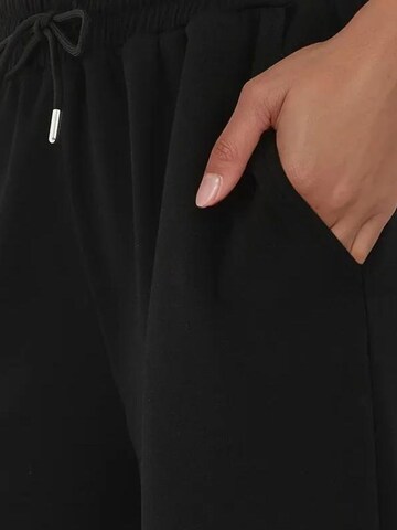 Hiccup Wide leg Workout Pants 'Jogginghose' in Black