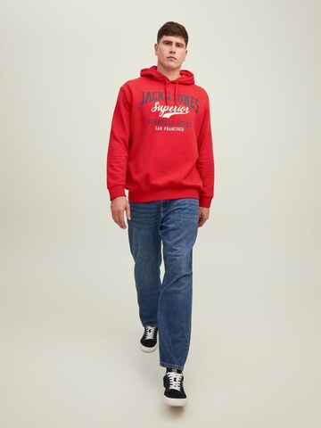 Sweat-shirt Jack & Jones Plus en rouge