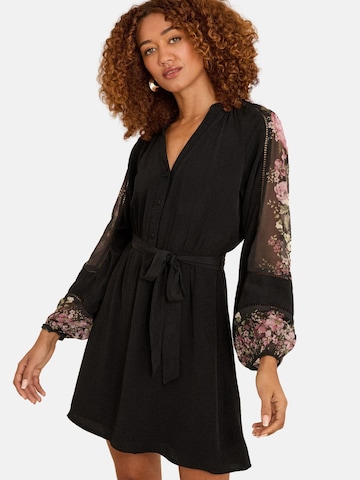 Robe love & roses en noir : devant