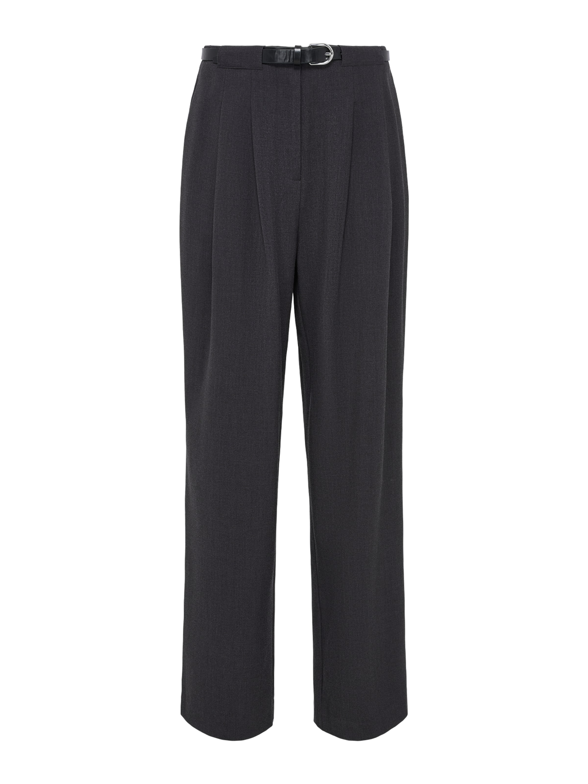 LeGer by Lena Gercke Wide leg Παντελόνι πλισέ 'Jeromina' σε γκρι: μπροστά