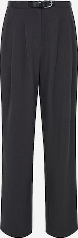 LeGer by Lena Gercke Широкий Брюки со складками 'Jeromina' в Серый: спереди