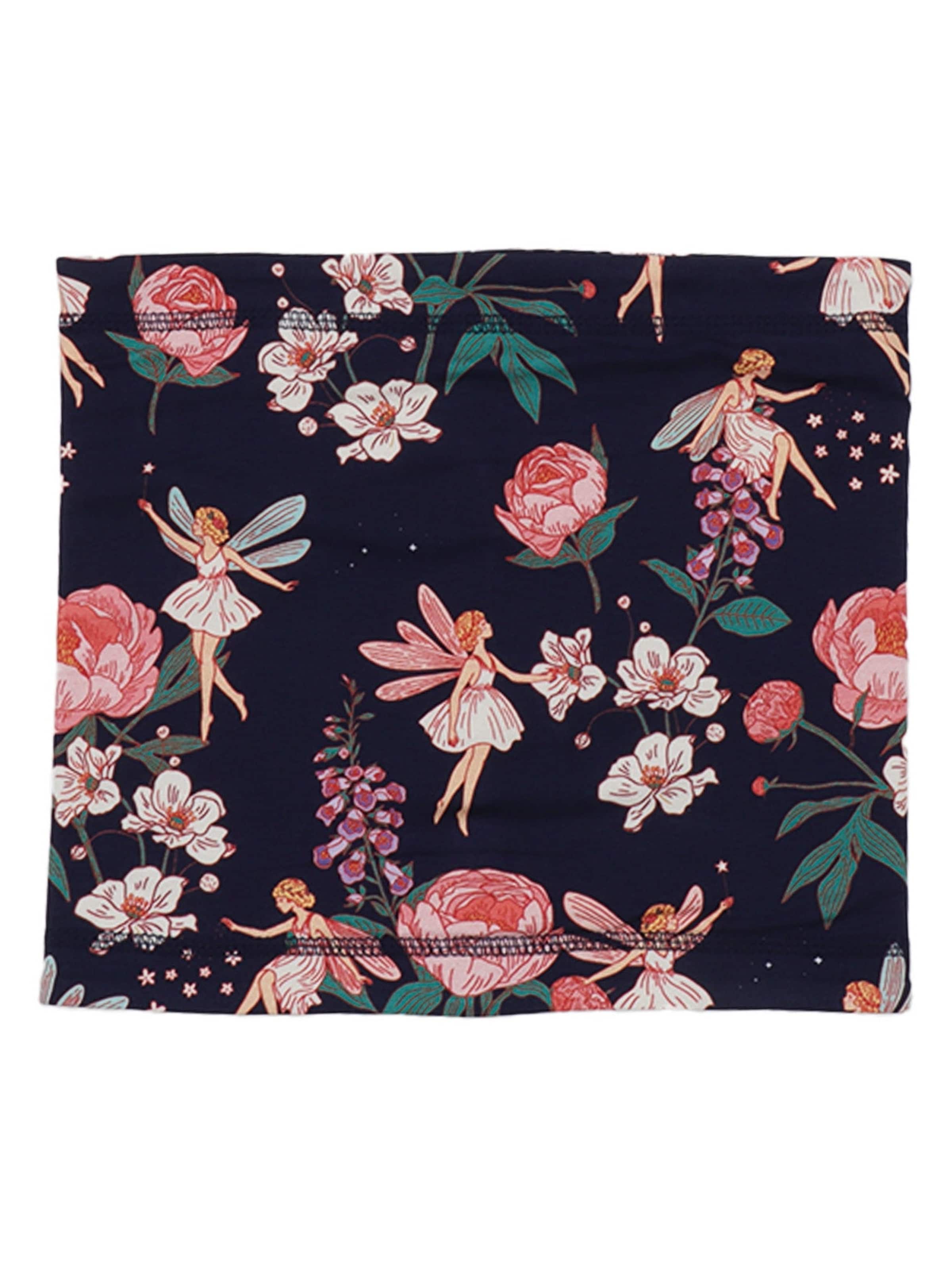 Walkiddy Schal 'Walkiddy - Fairies and Flowers'‌‌‌‌‌‌‌ in Blau: Vorderseite