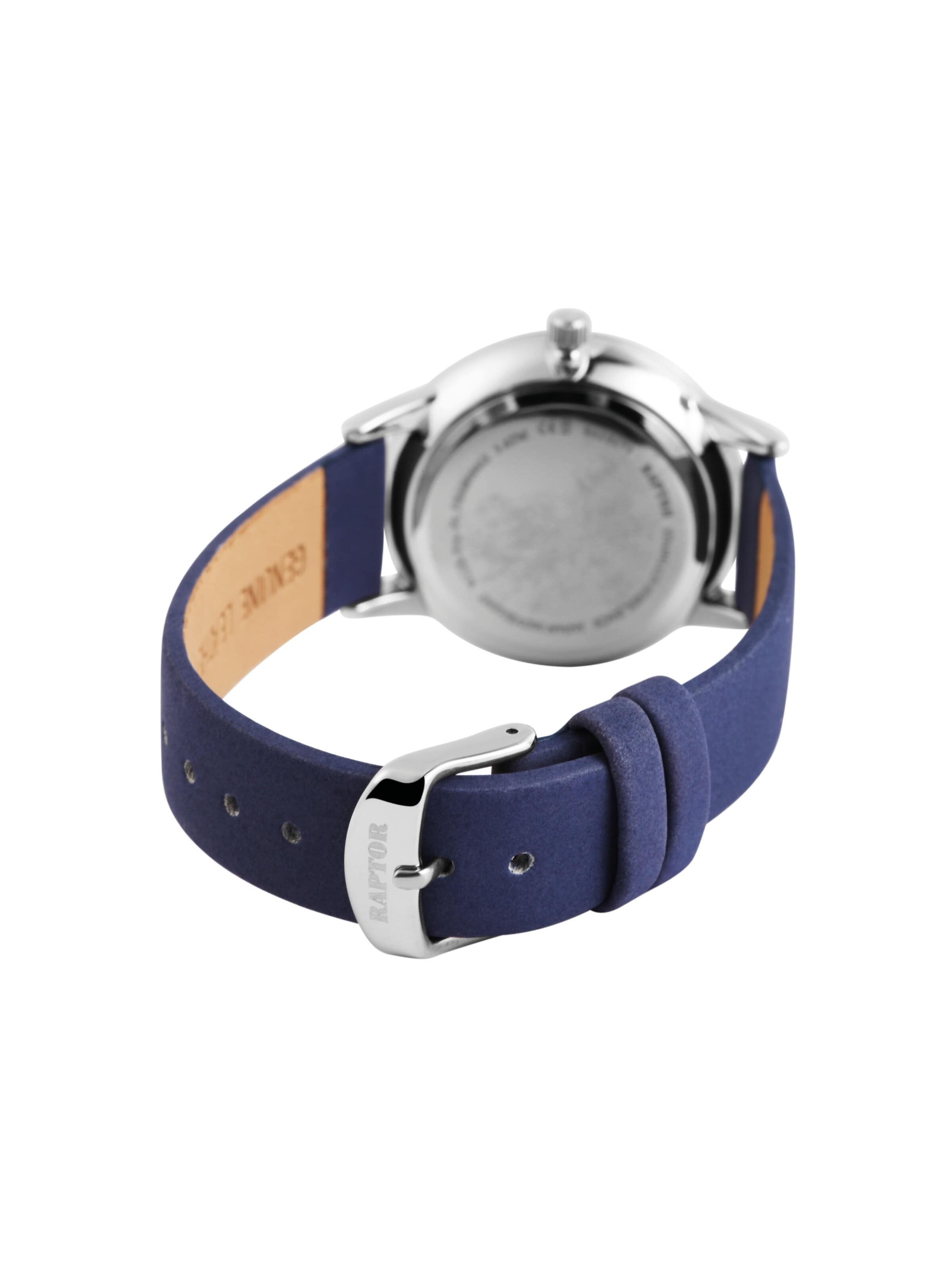 Raptor Analoguhr 'mit Echtlederband, 3 ATM'‌‌‌‌‌‌ in Blau