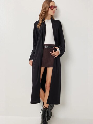 Happiness İstanbul Gebreide mantel in Zwart