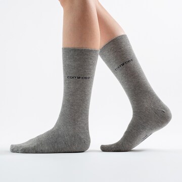 Occulto Socken 'Komfort Gabi' in Grau