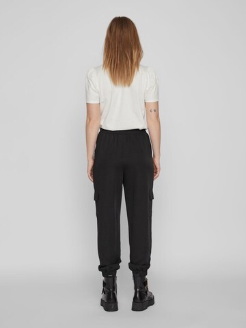 VILA Tapered Cargo Pants 'PETRA' in Black