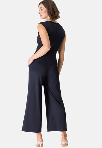 zero Jumpsuit mit Raffung in Blau