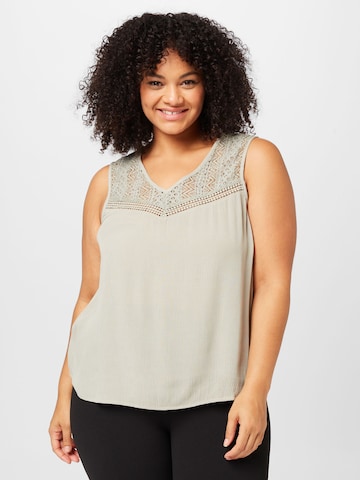 ABOUT YOU Curvy Top 'Jasmin' in Green: front