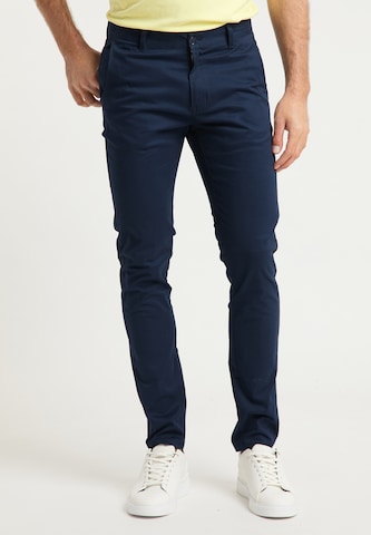 DreiMaster Maritim Regular Chino in Blauw: voorkant