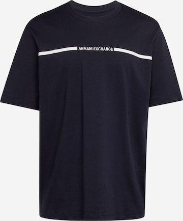 T-Shirt ARMANI EXCHANGE en bleu : devant