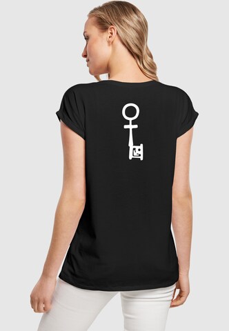 Merchcode T-Shirt 'Penthouse Key' in Schwarz: Vorderseite
