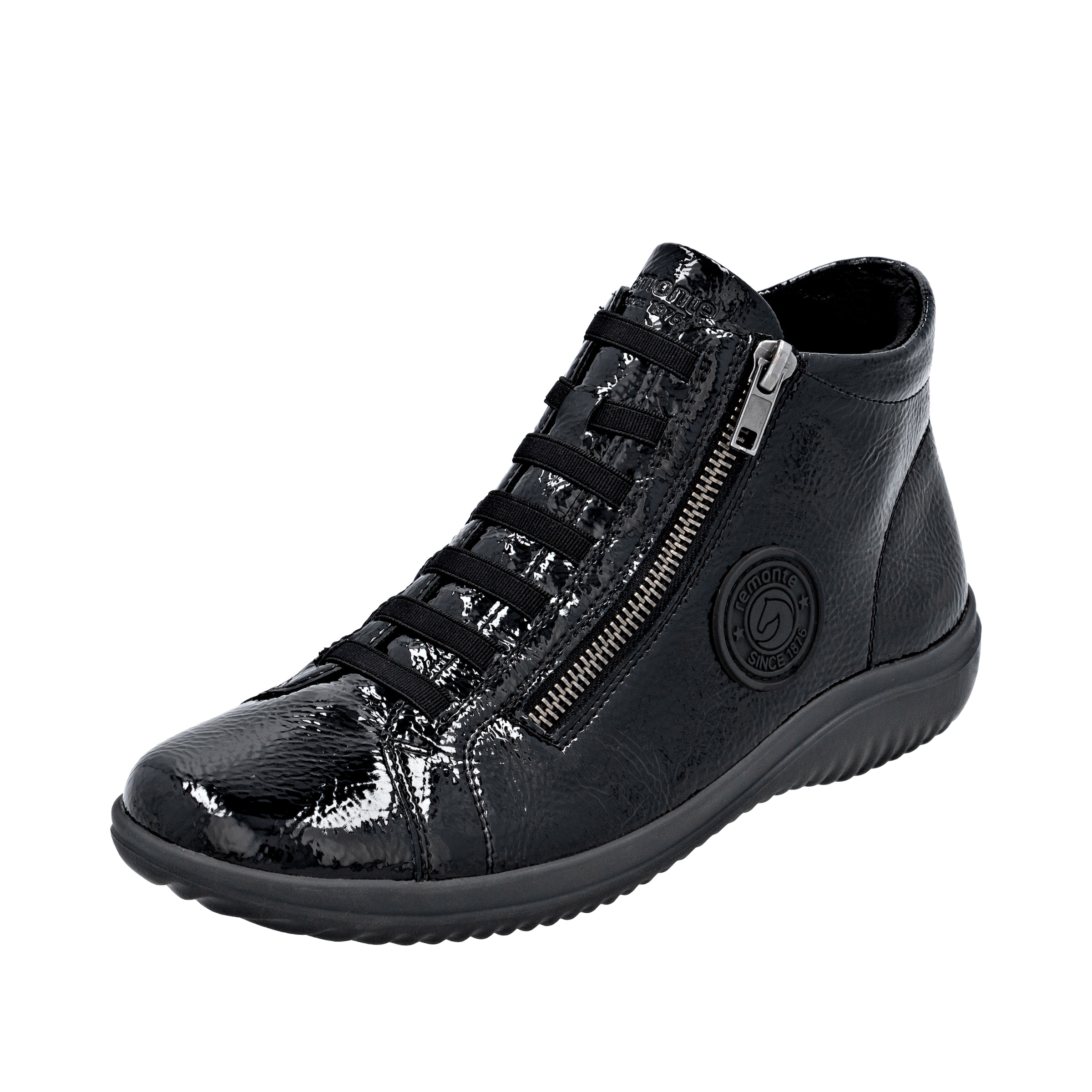 Bottines à lacets REMONTE en noir : devant