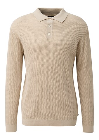 Pull-over QS en beige : devant