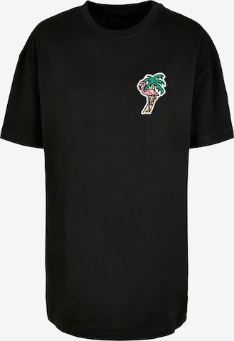 T-shirt oversize Mister Tee en noir : devant