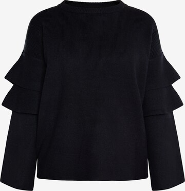 usha WHITE LABEL Sweater 'Pryam' in Black: front