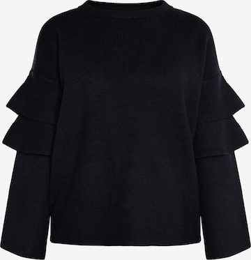 usha WHITE LABEL Pullover 'Pryam' in Schwarz: predná strana