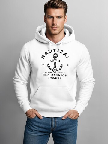 Neverless Sweatshirt 'Nautical Anker' in White